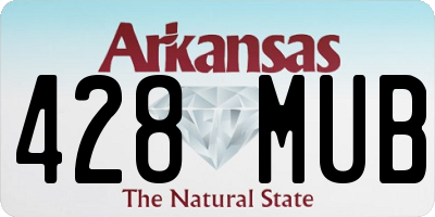 AR license plate 428MUB