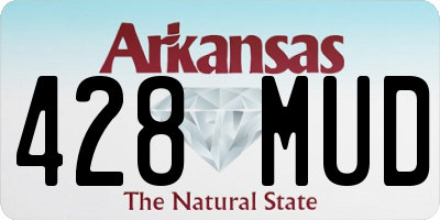 AR license plate 428MUD