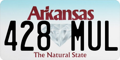 AR license plate 428MUL