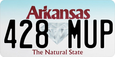 AR license plate 428MUP