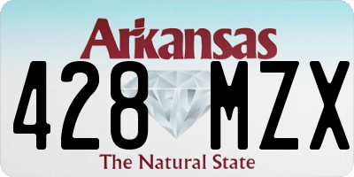 AR license plate 428MZX