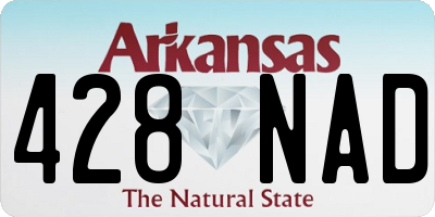 AR license plate 428NAD
