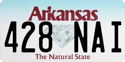 AR license plate 428NAI
