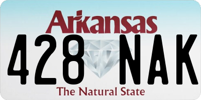 AR license plate 428NAK