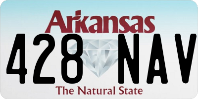 AR license plate 428NAV