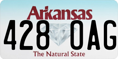 AR license plate 428OAG