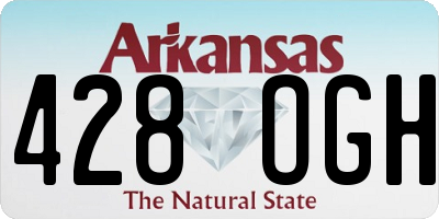 AR license plate 428OGH