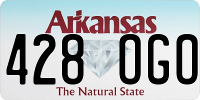 AR license plate 428OGO