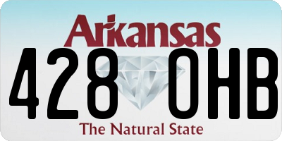 AR license plate 428OHB