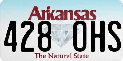 AR license plate 428OHS