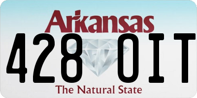 AR license plate 428OIT