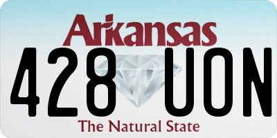 AR license plate 428UON