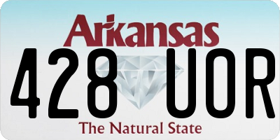 AR license plate 428UOR