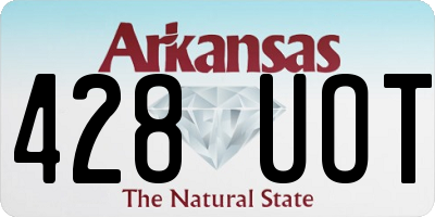 AR license plate 428UOT