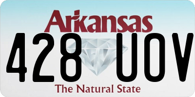 AR license plate 428UOV
