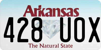 AR license plate 428UOX