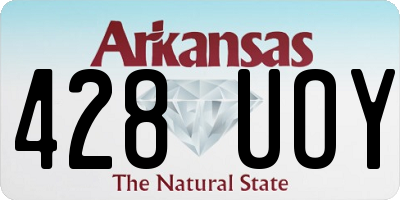 AR license plate 428UOY