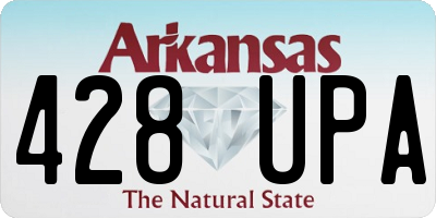 AR license plate 428UPA