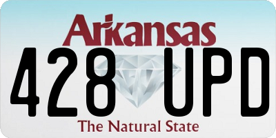 AR license plate 428UPD