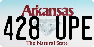 AR license plate 428UPE