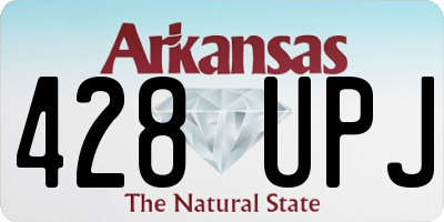 AR license plate 428UPJ