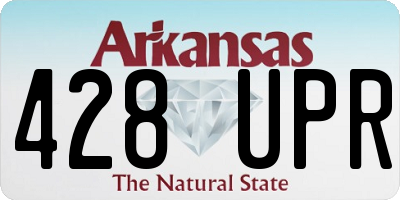 AR license plate 428UPR