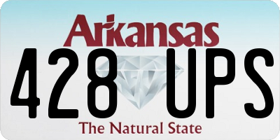 AR license plate 428UPS