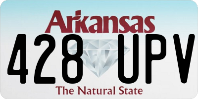 AR license plate 428UPV
