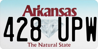 AR license plate 428UPW