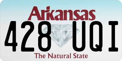 AR license plate 428UQI