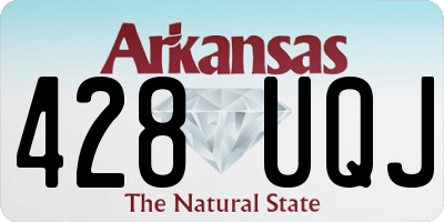 AR license plate 428UQJ