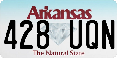 AR license plate 428UQN