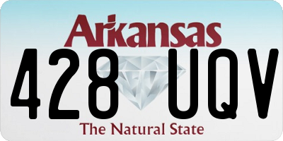 AR license plate 428UQV