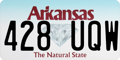 AR license plate 428UQW