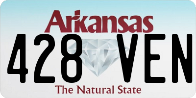 AR license plate 428VEN