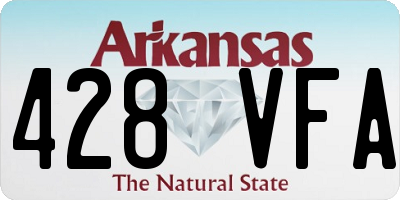AR license plate 428VFA