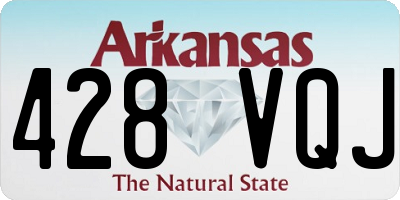 AR license plate 428VQJ