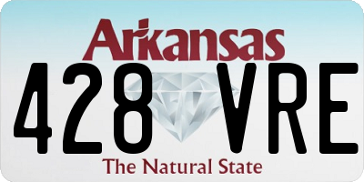 AR license plate 428VRE