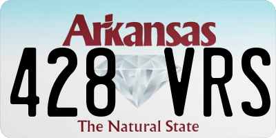 AR license plate 428VRS