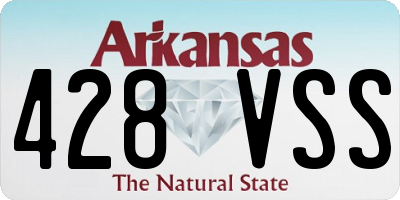 AR license plate 428VSS