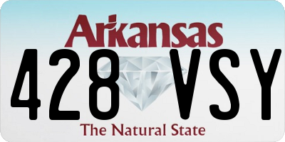 AR license plate 428VSY