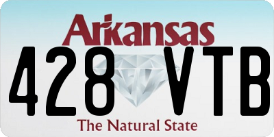 AR license plate 428VTB