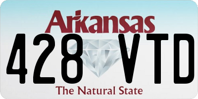 AR license plate 428VTD