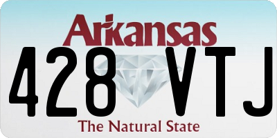 AR license plate 428VTJ