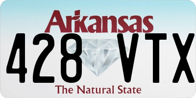 AR license plate 428VTX