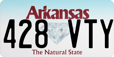 AR license plate 428VTY