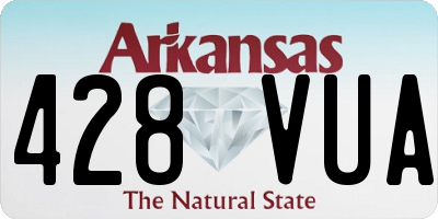 AR license plate 428VUA