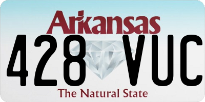AR license plate 428VUC