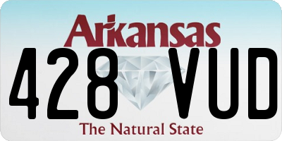 AR license plate 428VUD