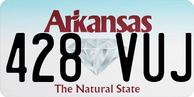 AR license plate 428VUJ